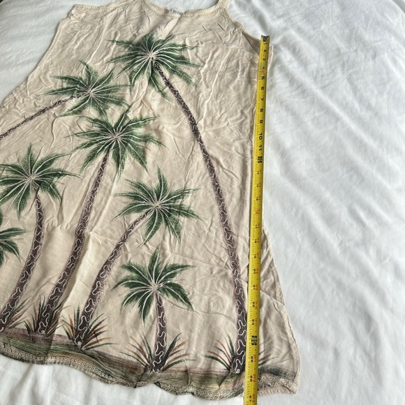Palm Tree Free Size Dress - Picture 8 of 9
